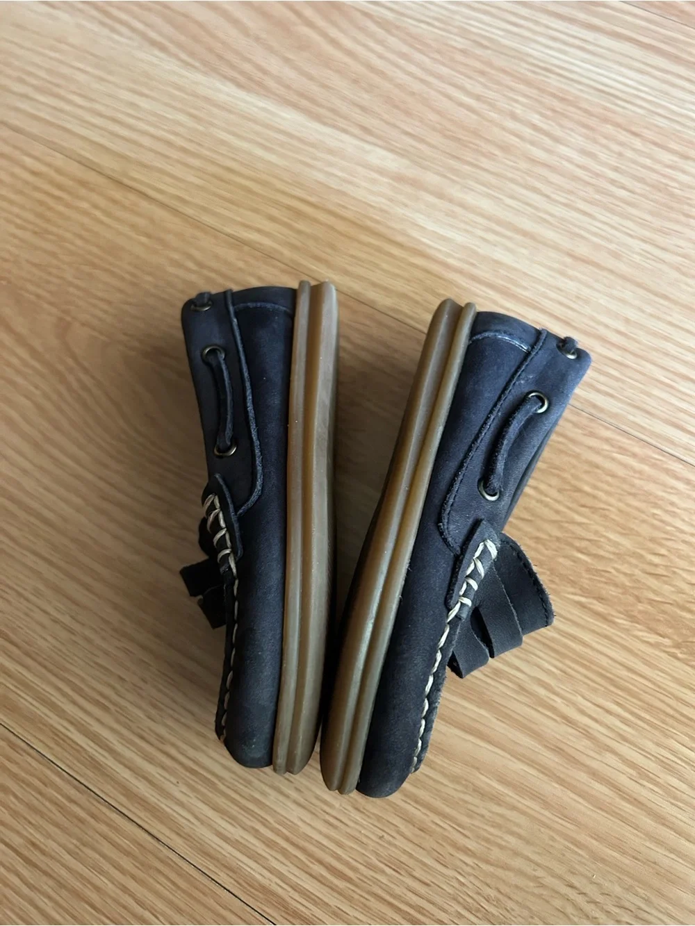 Zara Blue Suede Penny Loafers Toddler 22/6-6.5